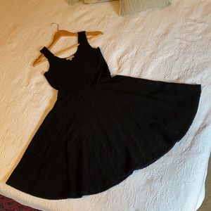 BORDEAUX Anthropologie Black Knitted Dress
